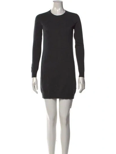 Pre-owned Theory Cashmere Mini Dress In Gray