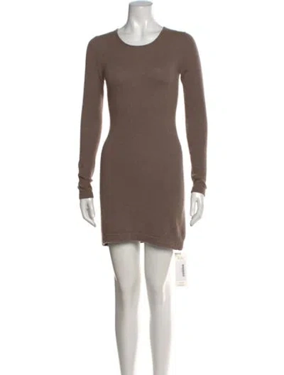 Pre-owned Theory Cashmere Mini Dress In Neutral