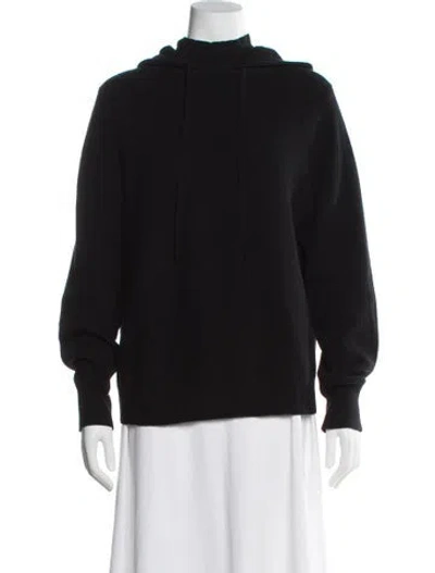 Pre-owned Theory Cashmere Mock Neck Sweater In Black