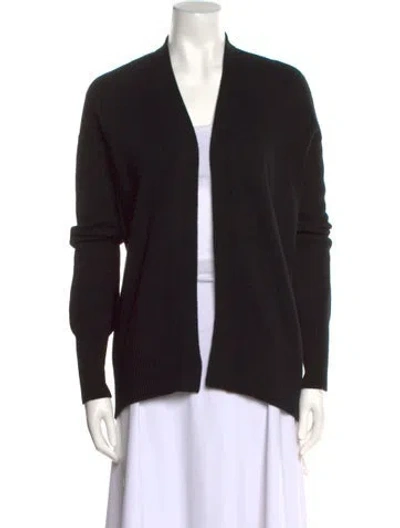 Pre-owned Theory Cashmere Open Front Sweater In Black