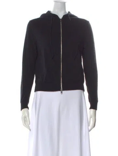 Pre-owned Theory Cashmere Open Front Sweater In Black