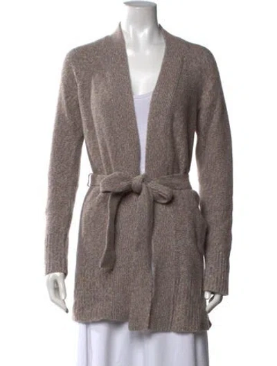 Pre-owned Theory Cashmere Open Front Sweater In Multicolor
