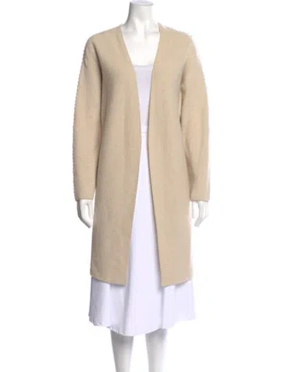 Pre-owned Theory Cashmere Open Front Sweater In Neutral