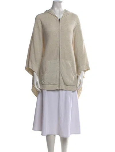 Pre-owned Theory Cashmere Open Front Sweater W/ Tags In Neutral