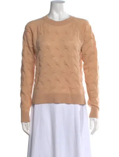 Pre-owned Theory Cashmere Patterned Sweater In Neutrals