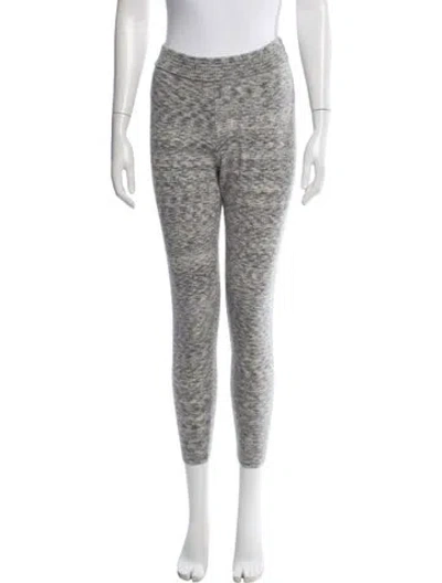 Pre-owned Theory Cashmere Patterned Sweatpants In Gray