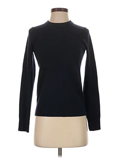 Pre-owned Theory Cashmere Pullover Sweater In Black