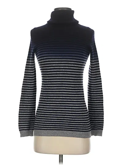 Pre-owned Theory Cashmere Pullover Sweater In Blue