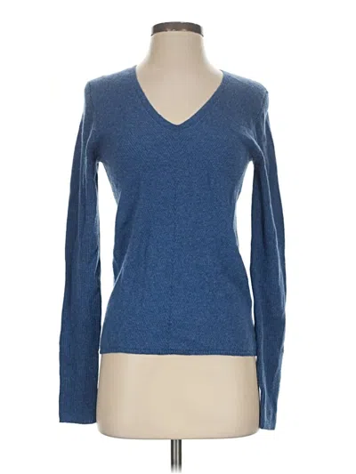 Theory Cashmere Pullover Sweater In Blue