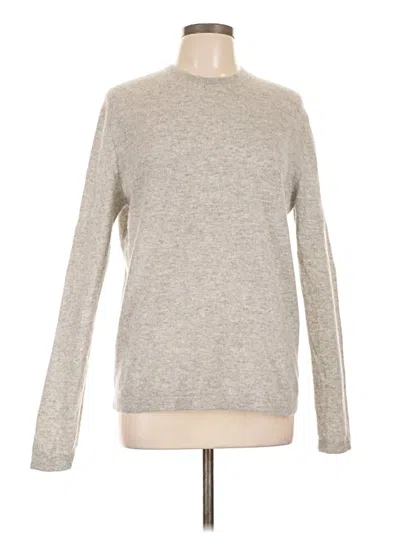 Pre-owned Theory Cashmere Pullover Sweater In Gray