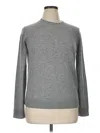 Theory Cashmere Pullover Sweater In Gray