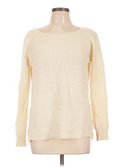 Pre-owned Theory Cashmere Pullover Sweater In Ivory