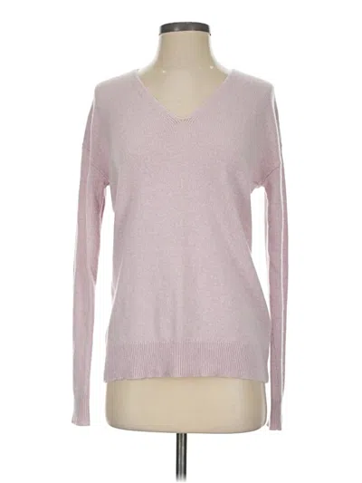Pre-owned Theory Cashmere Pullover Sweater In Pink