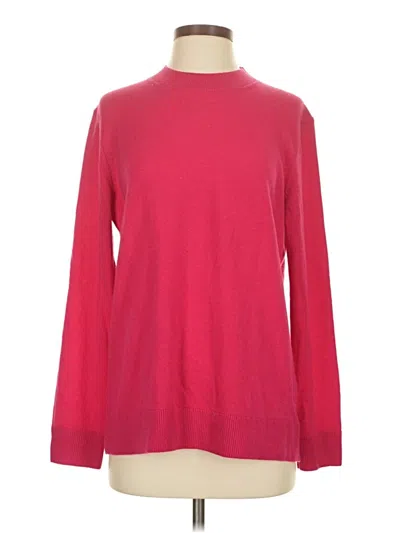 Pre-owned Theory Cashmere Pullover Sweater In Red