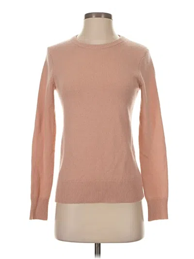 Pre-owned Theory Cashmere Pullover Sweater In Tan