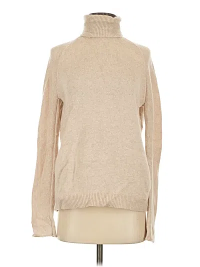 Pre-owned Theory Cashmere Pullover Sweater In Tan