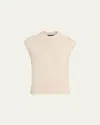 Theory Cashmere Relaxed Sweater Vest In Neutral
