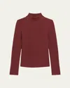 Theory Cashmere Rib Mock-neck Sweater