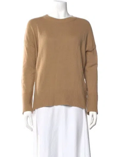 Pre-owned Theory Cashmere Scoop Neck Sweater In Black