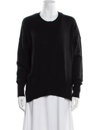 Pre-owned Theory Cashmere Scoop Neck Sweater In Blue