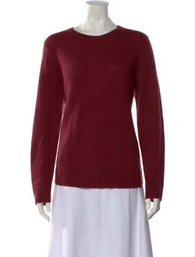 Pre-owned Theory Cashmere Scoop Neck Sweater In Brown