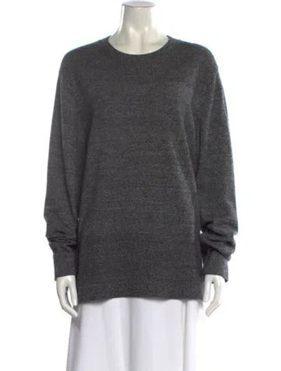 Pre-owned Theory Cashmere Scoop Neck Sweater In Neutral
