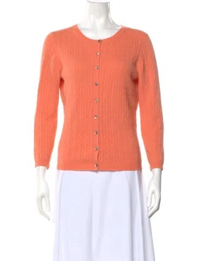 Pre-owned Theory Cashmere Scoop Neck Sweater In Pink