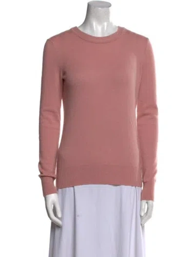 Pre-owned Theory Cashmere Scoop Neck Sweater In Pink