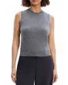Theory Cashmere Sleeveless Sweater In Light Charcoal