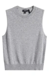 Theory Cashmere Sleeveless Sweater In Gray