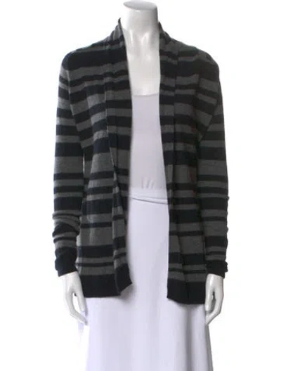 Pre-owned Theory Cashmere Striped Sweater In Multi
