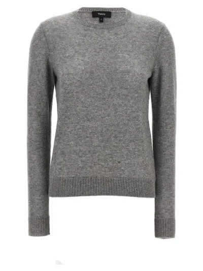 Theory Cashmere Sweater In Gray