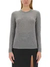 Theory Grey Cashmere Sweater In Grey