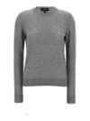 Theory Grey Cashmere Sweater In Grey