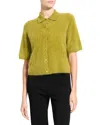 Theory Cashmere Sweater Shirt In Green