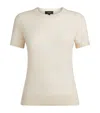 Theory Cashmere Sweater Tee In Ivory