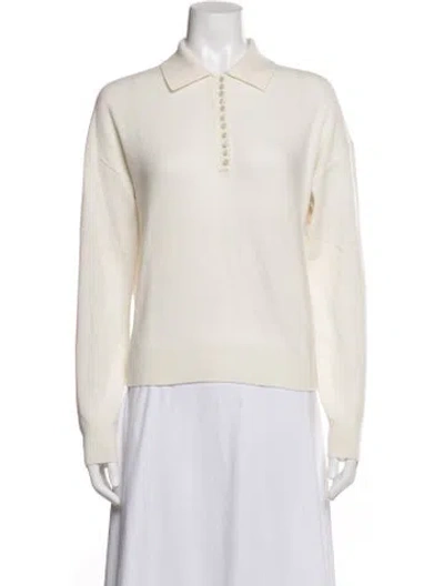 Pre-owned Theory Cashmere Sweater In White