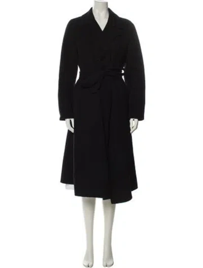 Pre-owned Theory Cashmere Trench Coat In Black