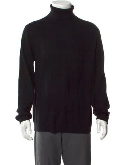 Pre-owned Theory Cashmere Turtleneck Pullover W/ Tags In Black