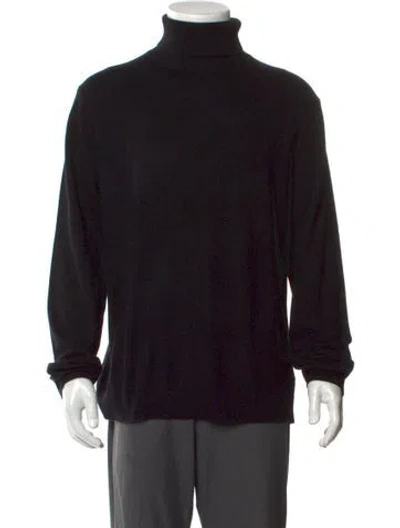 Pre-owned Theory Cashmere Turtleneck Pullover W/ Tags In Black
