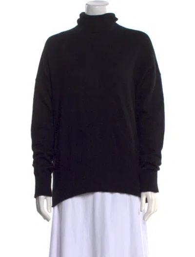Pre-owned Theory Cashmere Turtleneck Sweater In Black