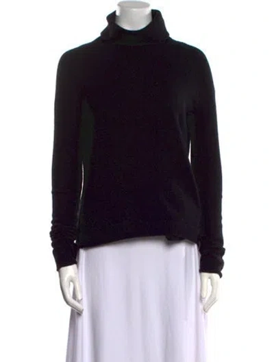 Pre-owned Theory Cashmere Turtleneck Sweater In Black