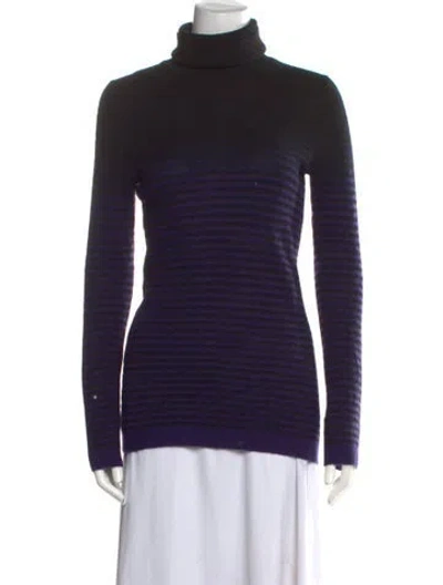 Pre-owned Theory Cashmere Turtleneck Sweater In Black