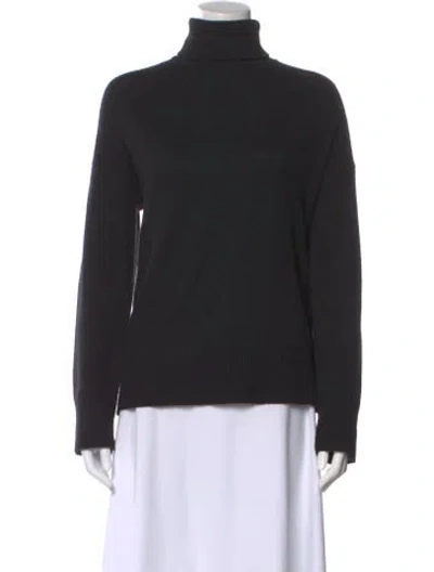 Pre-owned Theory Cashmere Turtleneck Sweater In Black