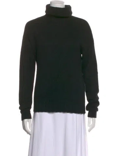 Pre-owned Theory Cashmere Turtleneck Sweater In Black