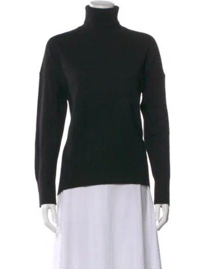Pre-owned Theory Cashmere Turtleneck Sweater In Black