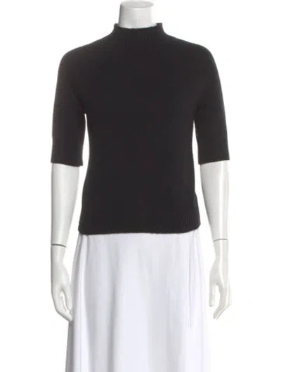Pre-owned Theory Cashmere Turtleneck Sweater In Black
