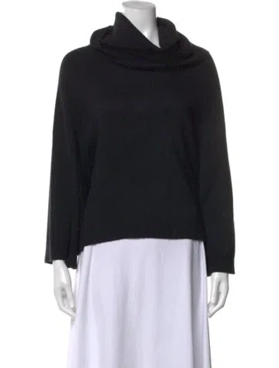 Pre-owned Theory Cashmere Turtleneck Sweater In Black