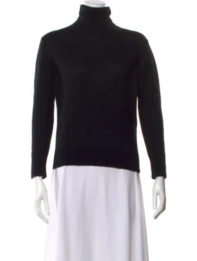 Pre-owned Theory Cashmere Turtleneck Sweater In Black