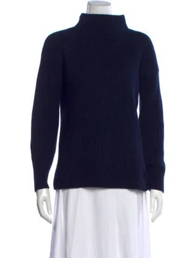 Pre-owned Theory Cashmere Turtleneck Sweater In Black